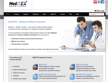 Tablet Screenshot of meditex-software.com